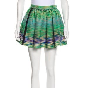 MSGM Green Mini Skirt